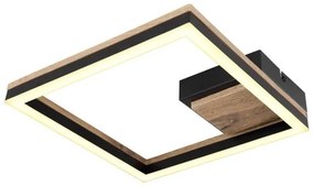 Πλαφονιέρα Φωτιστικό Οροφής LED 12W Μαύρο Τετράγωνο Beatrix 67297D Globo Lighting-67297D-Μαύρο 67297D