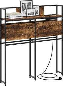 vidaXL Κεφαλάρι Αποθήκης με αποθήκευση Καπνιστή δρυς