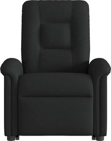 vidaXL Πολυθρόνα Ανακλινόμενη με Ανύψωση Μαύρη Υφασμάτινη