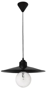 Φωτιστικό Οροφής Μονόφωτο Heronia Petra 11-0160 Black