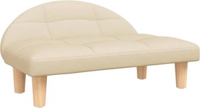 vidaXL Κρεβάτι Σκύλου Κρεμ 70 x 52 x 30 εκ. Υφασμάτινο