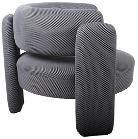 Πολυθρόνα ArteLibre ADRASTEA Γκρι Ύφασμα 94x88x73cm