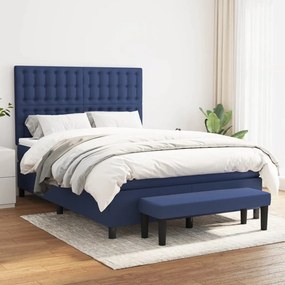 ΚΡΕΒΑΤΙ BOXSPRING ΜΕ ΣΤΡΩΜΑ ΜΠΛΕ 140X190 ΕΚ. ΥΦΑΣΜΑΤΙΝΟ 3136915