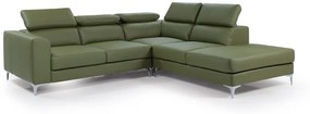 Γωνιακός καναπές, Faldo πράσινο, 272x88x252cm Δεξιά γωνία –GRE-TED-009