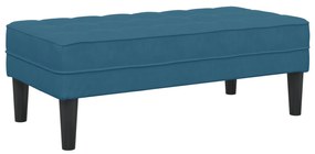 vidaXL Πάγκος Μπλε 113x57x39 εκ. Βελούδο