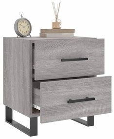 vidaXL Κομοδίνο Γκρι Sonoma 40 x 35 x 47,5 εκ. από Επεξεργασμένο Ξύλο