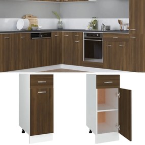 vidaXL Ντουλάπι με Συρτάρια "Lyon" Καφέ Δρυς 30x46x81,5 εκ. από Τεχνητό Ξύλο