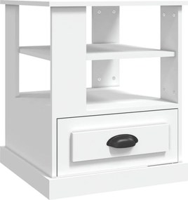 vidaXL Βοηθητικό Τραπέζι Λευκό 50 x 50 x 60 εκ. από Επεξεργασμένο Ξύλο