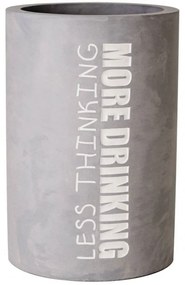 Σαμπανιέρα More Drinking LBTRD0015120 Φ13,5x21,5cm White-Grey Raeder Τσιμέντο