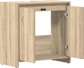 vidaXL Ντουλάπι Νιπτήρα Sonoma Δρυς 60 x 33 x 60 εκ. από Επεξ. Ξύλο