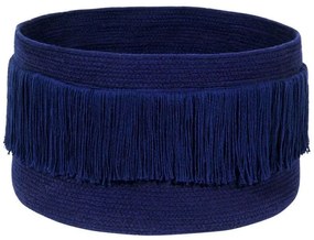 Καλάθι Αποθήκευσης Fringes LOR-BSK-FRIN-ABL Alaska Βlue 45X45X30Cm Lorena Canals Cotton