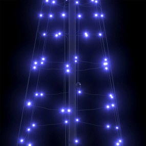 vidaXL Χριστουγεννιάτικο Δέντρο LED με Σφήνες Εδάφους Μπλε 250 cm