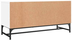 vidaXL Έπιπλο Τηλεόρασης Λευκό 102x37x50 εκ. με Γυάλινες Πόρτες