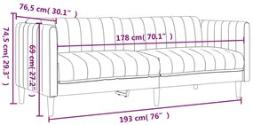 ΚΑΝΑΠΕΣ ΤΡΙΘΕΣΙΟΣ TAUPE ΥΦΑΣΜΑΤΙΝΟΣ 372618