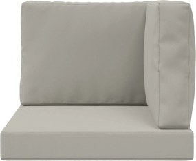 vidaXL Μαξιλάρι Καναπέ Εξωτερικού Χώρου 3 pcs Γκρι Πολυεστέρας