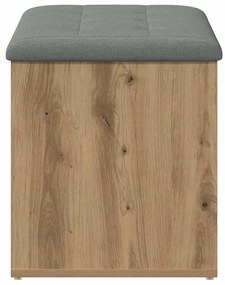 vidaXL Πάγκος αποθήκευσης  Artisan Oak 82x42x45 cm Κατασκευασμένο ξύλο