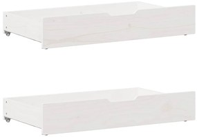 vidaXL Σκελετός Κρεβ. Χωρίς Στρώμα Λευκό 180x200 εκ Μασίφ Πεύκο