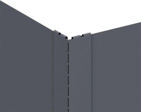 vidaXL Περίγραμμα γκαζόν 100 x 60 x 35 cm Ατσάλι Ανθρακί