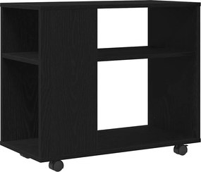 vidaXL Βοηθητικό Τραπεζάκι Μαύρο Δρυς 70x35x60 εκ. από Τεχνητό Ξύλο