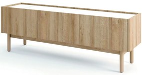 Έπιπλο Τηλεόρασης Boho 144x37x48cm Natural-White Marble