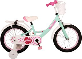 Ashley 16 Inch 23 cm Girls Coaster Brake Mint GreenWhiteVolare