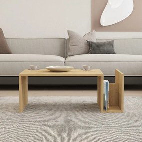 Τραπέζι σαλονιού Poko pakoworld σε oak απόχρωση 86.8x50x32,4εκ (1 τεμάχια)