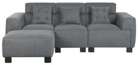 Καναπές Home ESPRIT Σκούρο γκρίζο Σύγχρονη 231 x 170 x 82 cm