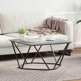 vidaXL Τραπεζάκι σαλονιού Γκρίζο Σονομα 80 x 80 x 45 cm