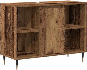 vidaXL Ντουλάπι Μπάνιου Παλιό Ξύλο 80 x 33 x 60 εκ Επεξεργασμένο Ξύλο