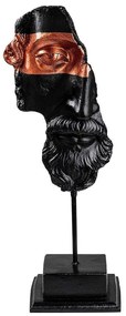 Διακοσμητικό Αγαλματίδιο Zeus 565TNL1195 15x14x50cm Black-Bronze Aberto Design Πολυέστερ