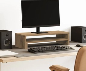 vidaXL Βάση Οθόνης Αρτισιανή Δρυς 54x22x15 εκ. από Επεξ. Ξύλο