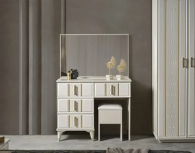 Μοντέρνο Λευκό Σετ Κρεβατοκάμαρας 160x200x105 cm