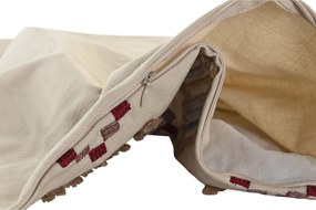 Κάλυψη μαξιλαριού DKD Home Decor Μπεζ 50 x 1 x 50 cm