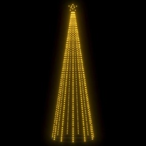 vidaXL Χριστουγεννιάτικο Δέντρο Κώνος 752 LED Θερμό Λευκό 160x500 εκ.