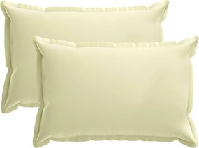vidaXL Κάλυμμα Μαξιλαριού 2 τμχ. HOUTEN Κρεμ 50 x 75 cm Πολυεστέρας