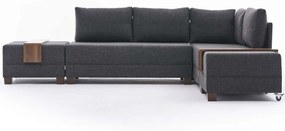 Καναπές - Κρεβάτι Γωνιακός (Δεξιά Γωνία) Fly 825BLC2667 280x210x70cm Anthracite