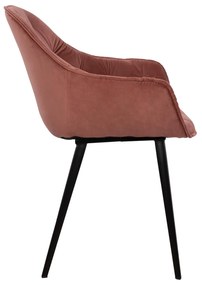 Καρέκλα-Πολυθρόνα BETHANY Βελούδο Σάπιο Μήλο 58x63x84Υεκ. 58x63x84 εκ.