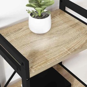 vidaXL Ράφι Βιβλίων Δρύς Sonoma 60 x 30 x 85 cm Επεξεργασμένο ξύλο