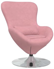 vidaXL Κάθισμα-αυγό Ροζ 63 x 73 x 90 εκ Βελούδο