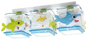 Παιδικό Φωτιστικό Οροφής Τρίφωτο Ango Little Shark 63473