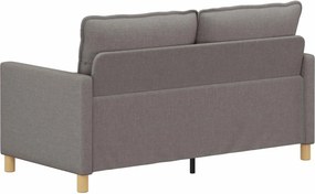 vidaXL Καναπές Taupe 156 x 81 x 87,5 εκ Ύφασμα