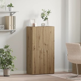 vidaXL Γραφείο Ντουλάπι με ράφι με αποθήκευση με πόρτα artisan δρυς 60 x 32 x 115 cm