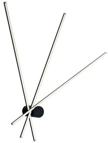 Φωτιστικό Οροφής - Πλαφονιέρα Shanghai LED-SHANGHAI-PL3C NERO 27W Led 92x100cm Black Luce Ambiente D Aluminium