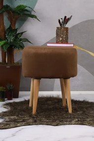 Stewehome Πολυλειτουργικό πουφ κάθισμα με στρογγυλό σχήμα και ρετρό στυλ