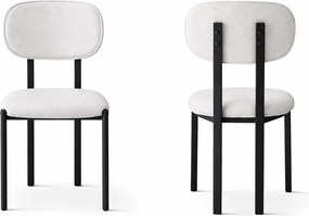 Stewehome Σετ Τραπεζαρίας Bohem Μάρμαρο Λευκό Μαύρο 170x90x75 cm