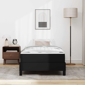 vidaXL Σκελετός Κρεβατιού με στρώμα Μαύρο 90 x 200 cm ύφασμα