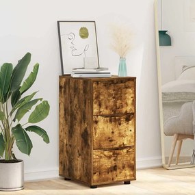 vidaXL Ντουλάπι αποθήκευσης Καπνιστό Δρύς 40 x 48 x 81 εκ