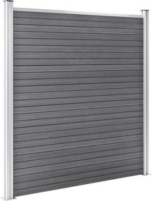 vidaXL Πάνελ Περίφραξης Γκρι 699 x 186 εκ. από WPC
