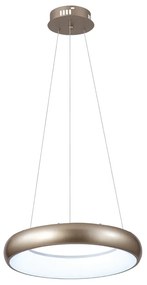 InLight Κρεμαστό φωτιστικό LED 36W 3CCT από χρυσαφί και λευκό ακρυλικό D:60cm (42024-A-Golden)