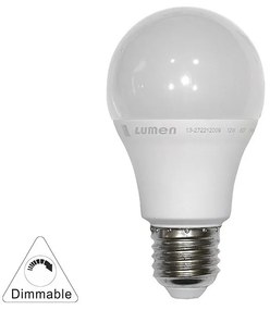 Adeleq Led Λάμπα Αχλάδι Ε27 12W 230V Ντιμαριζόμενο Θερμό 3000Κ 13-272212009